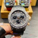 R Factory Rolex Cosmograph Daytona Carbon Cream 40mm 7750 Automatic Watch - Carbon Fiber Case